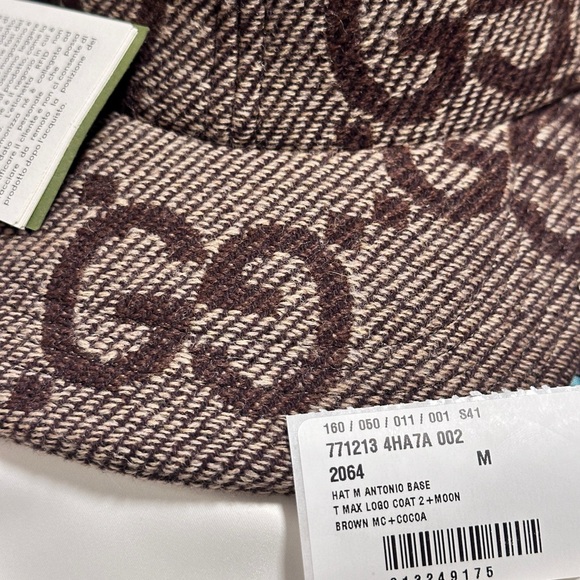 💯😍❤️ New Model 2024 GUCCI GG UNISEX ANTONIO WOOL BASEBALL CAP - Picture 8 of 16